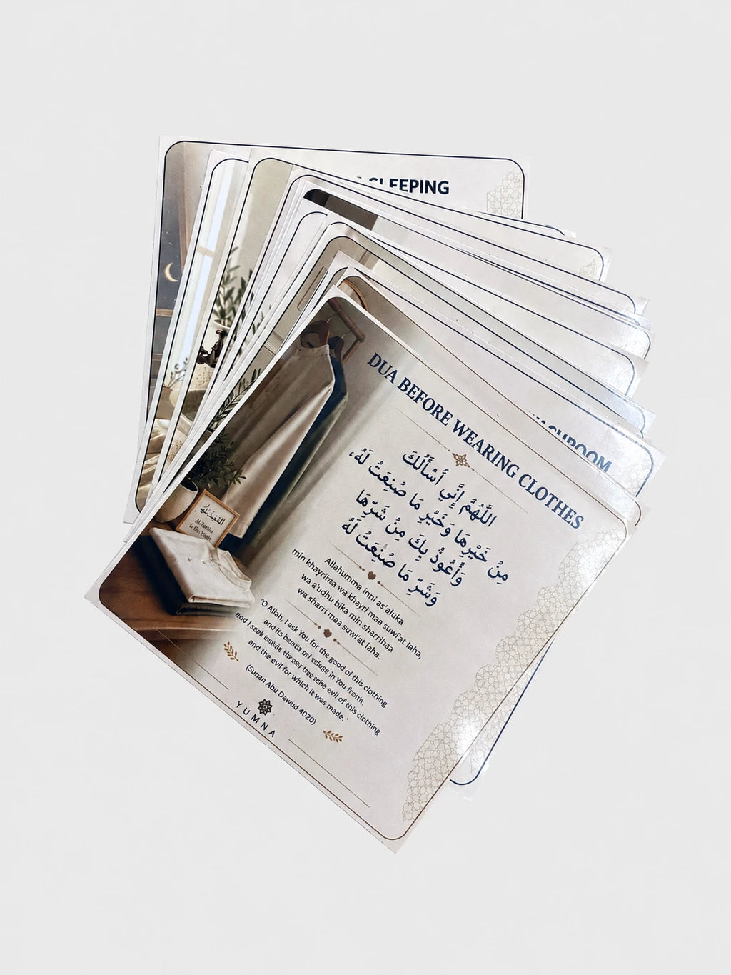 Yumna Dua Stickers – Set of 12 Everyday Duas for the Whole Family