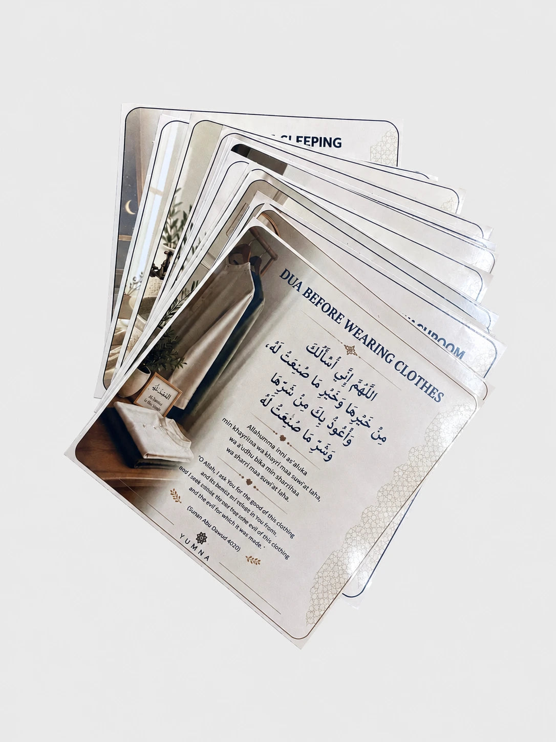 Yumna Dua Stickers – Set of 12 Everyday Duas for the Whole Family