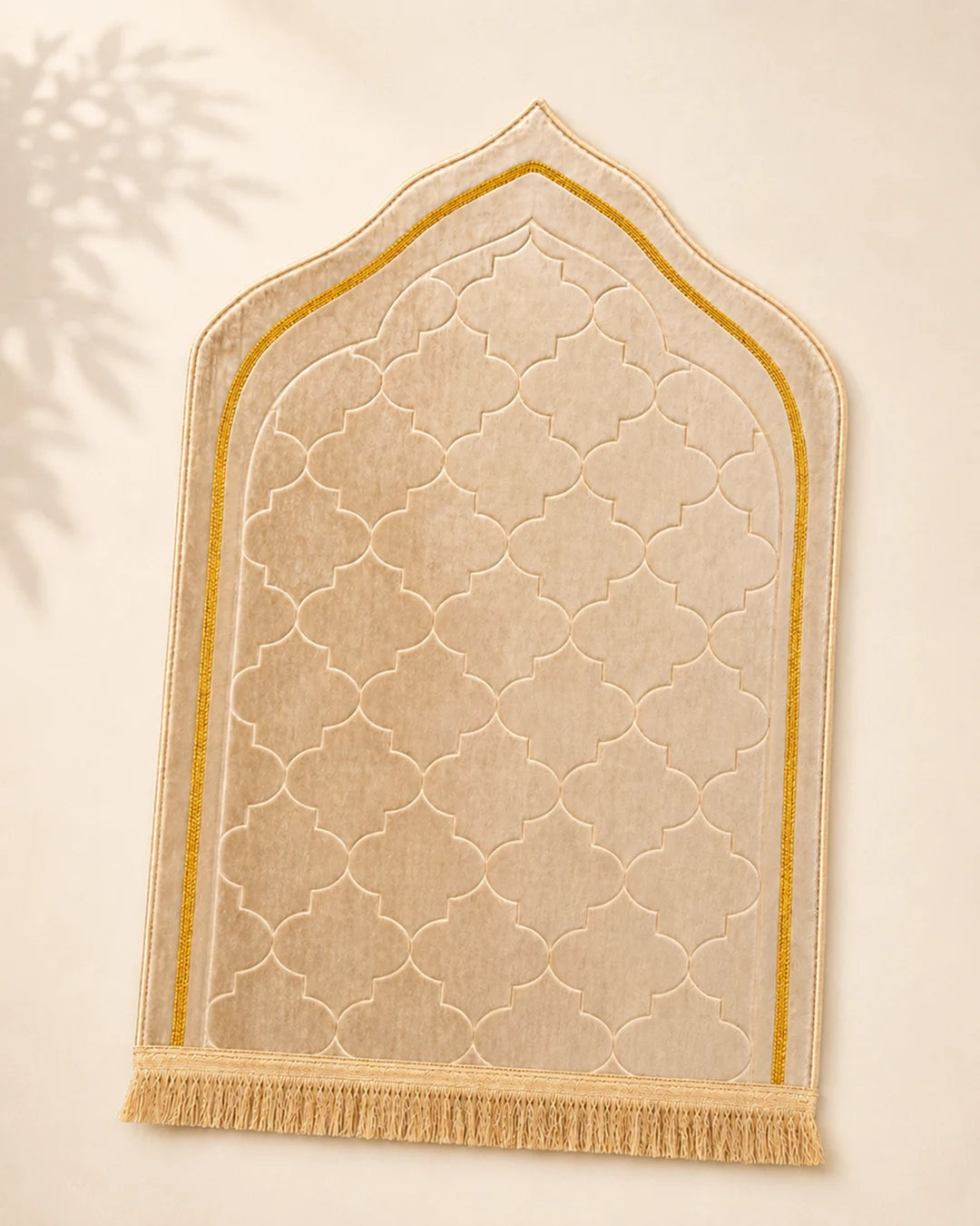 Premium Cream Islamic Prayer Mat