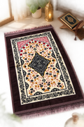 Premium Islamic Prayer Mat | Floral Muslim Prayer Rug