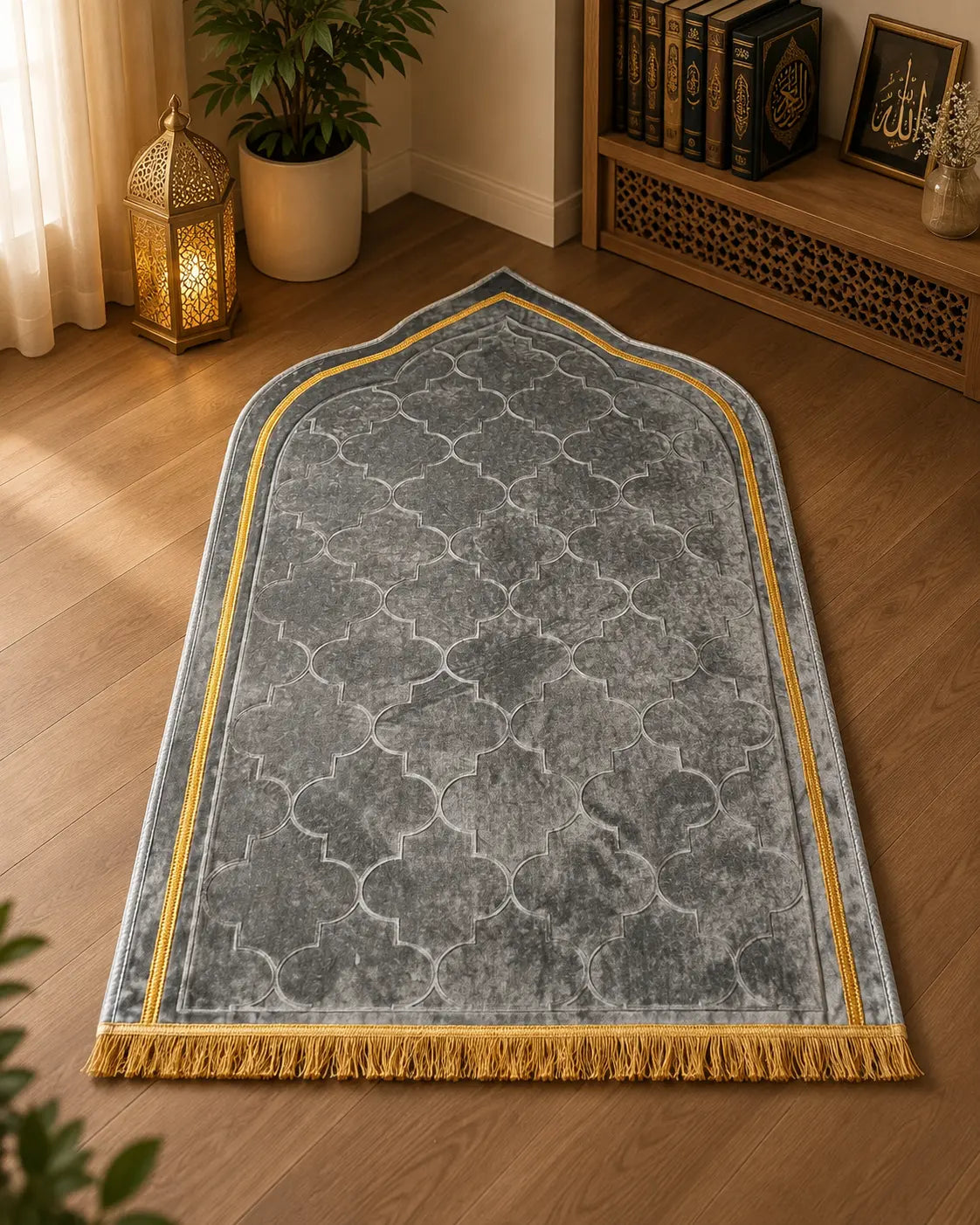 Premium Thick Grey Prayer Mat