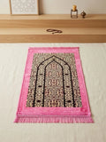 Premium Soft Prayer Mat | Elegant Velvet Janamaz with Tassels