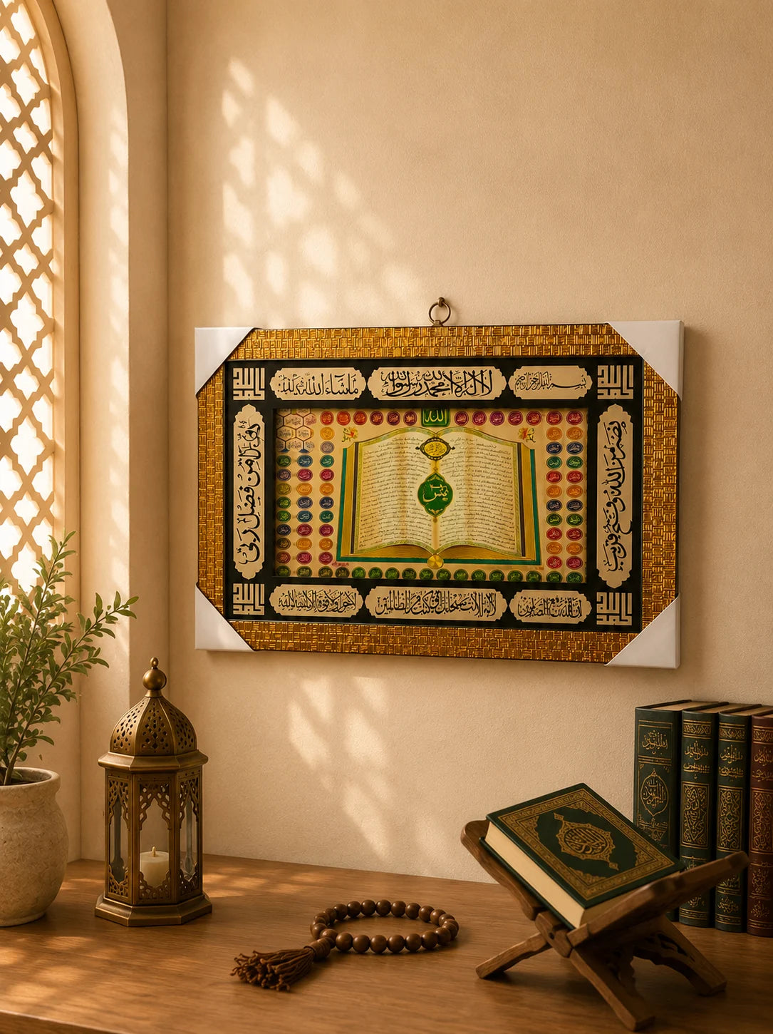Premium Islamic Quranic Wall Frame 60 × 26 cm