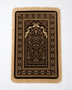Premium Thick Plush Prayer Mat | Janamaz Brown Color
