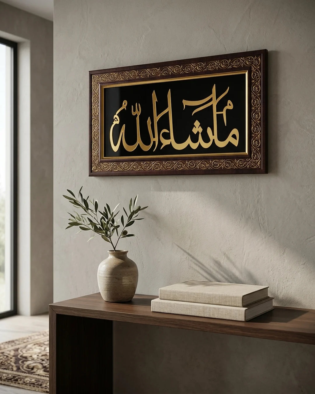 Masha Allah Islamic Wall Frame (36 × 18 cm)