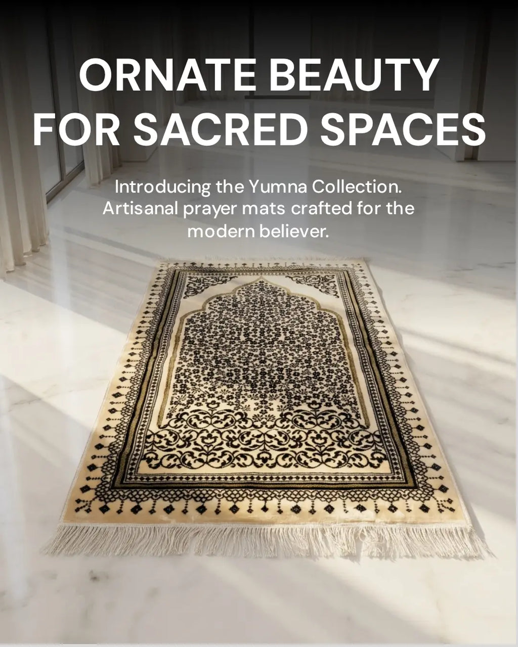 Made in Syria Floral Mihrab Janamaz 116 × 70 CM