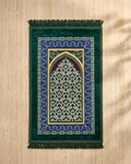 Emerald Green Prayer Mat (Janamaz) – 116 cm
