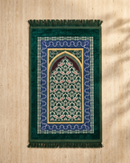 Emerald Green Prayer Mat (Janamaz) – 116 cm