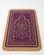 Premium Thick Plush Prayer Mat | Janamaz Purple Color