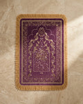 Premium Thick Plush Prayer Mat | Janamaz Purple Color