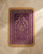 Premium Thick Plush Prayer Mat | Janamaz Purple Color